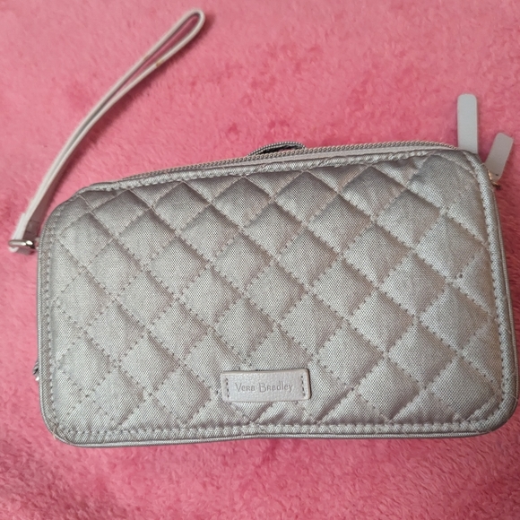 Vera Bradley Handbags - Vera Bradley RFID Silver Wallet Accordion